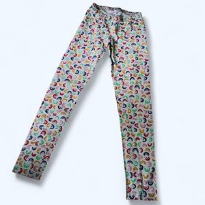 NWOT Hanna Andersson 90% Cotton Multicolor Rainbow Leggings, 16
